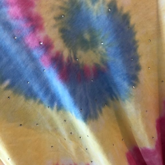 Generation Love Tie Dye Tee With Crystals - Picture 7 of 12
